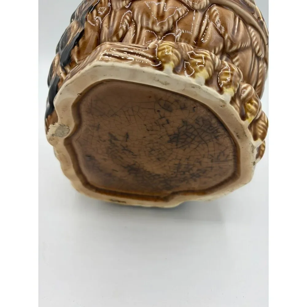 Vintage 1960s OWL Cookie Jar Graduation Cap Wise Ceramic National Silver Co.